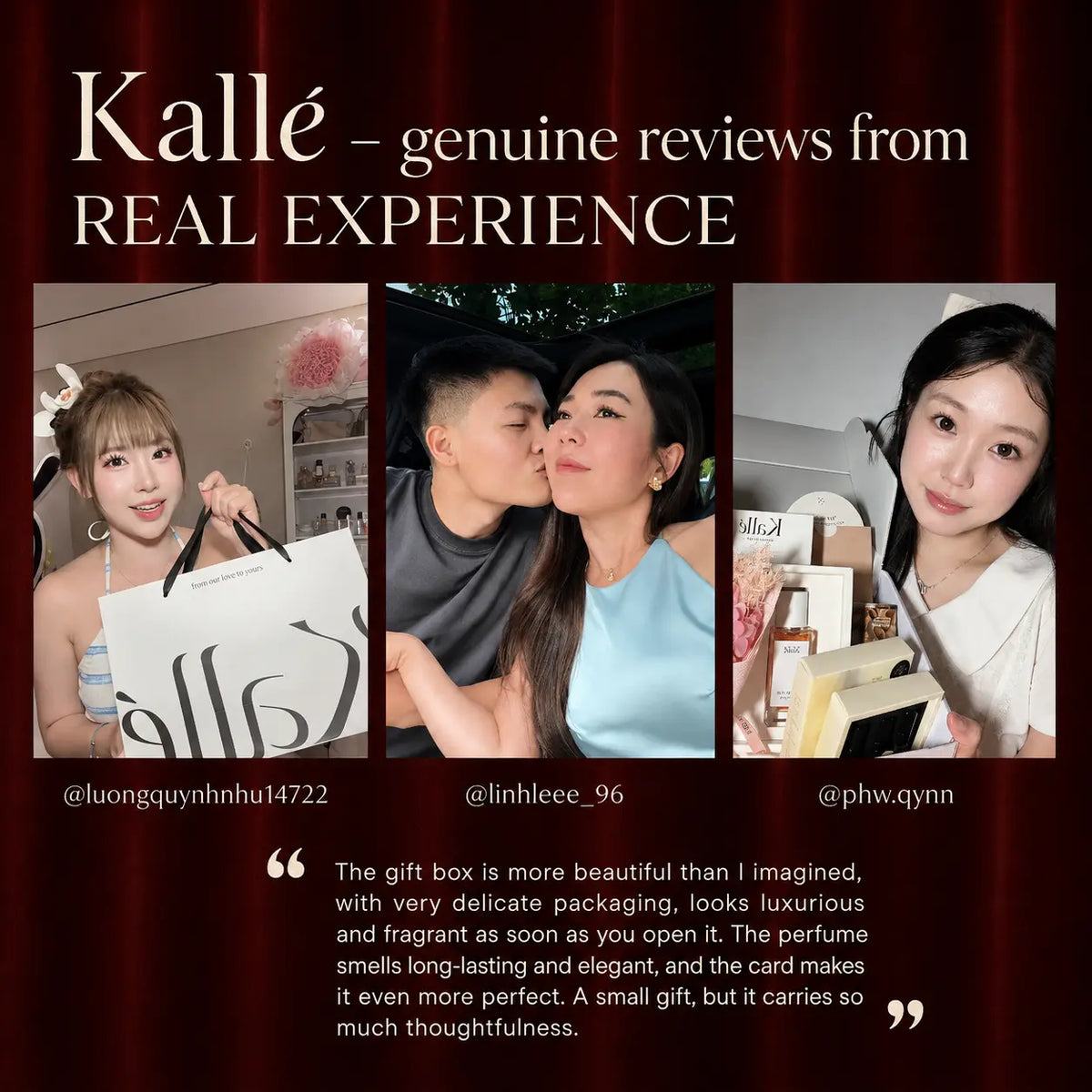 Luxury Perfume & Body Wash Gift Set with Gift Bag and Greeting Card | Kalle‘ Feum