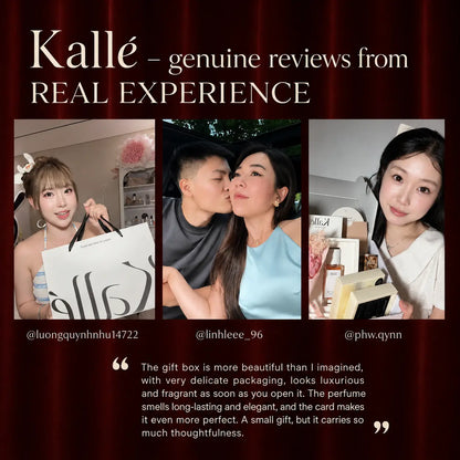 Luxury Perfume & Body Wash Gift Set with Gift Bag and Greeting Card | Kalle‘ Feum