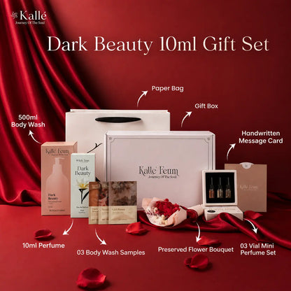 Luxury Perfume & Body Wash Gift Set with Gift Bag and Greeting Card | Kalle‘ Feum