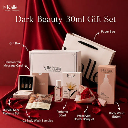 Luxury Perfume & Body Wash Gift Set with Gift Bag and Greeting Card | Kalle‘ Feum